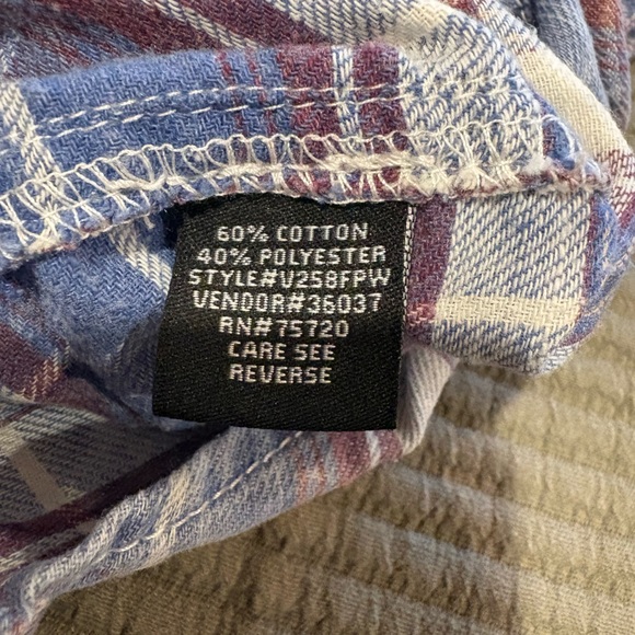 BKE Vintage standard fit men's pearl snap button-down shirt XL - Picture 8 of 12